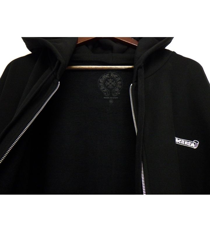 クロムハーツ サイズ:XL  SWTSHRT PLVR バックスクロールラベルプリントプルオーバーパーカー 中古 GZ11 クロムハーツ CHROME HEARTS 【 SWTSHRT HD ZIP 】 アーム ロゴ