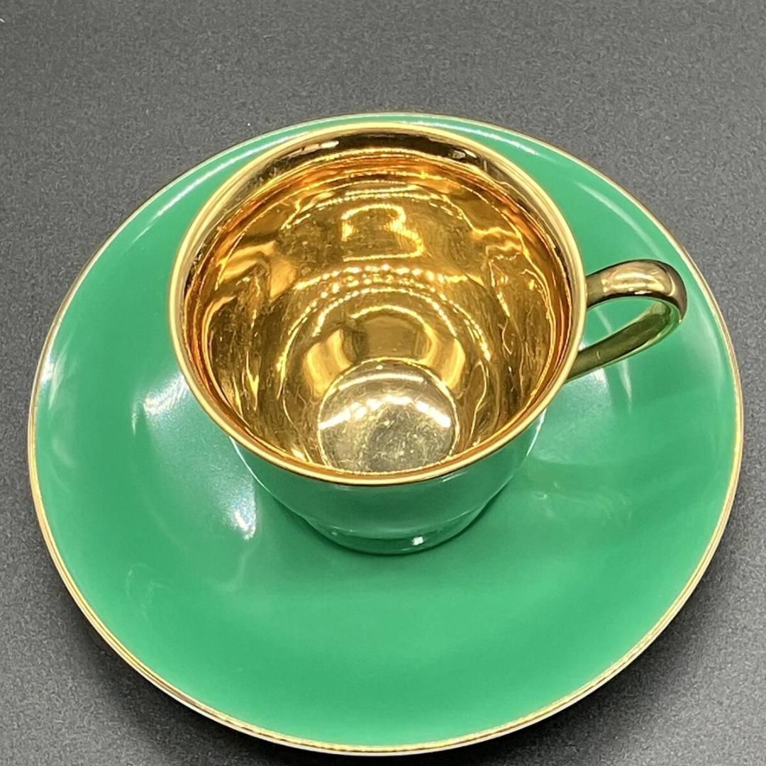 オールドノリタケ ゴールド キャビネッ カップ&ソーサー ハーレクイン