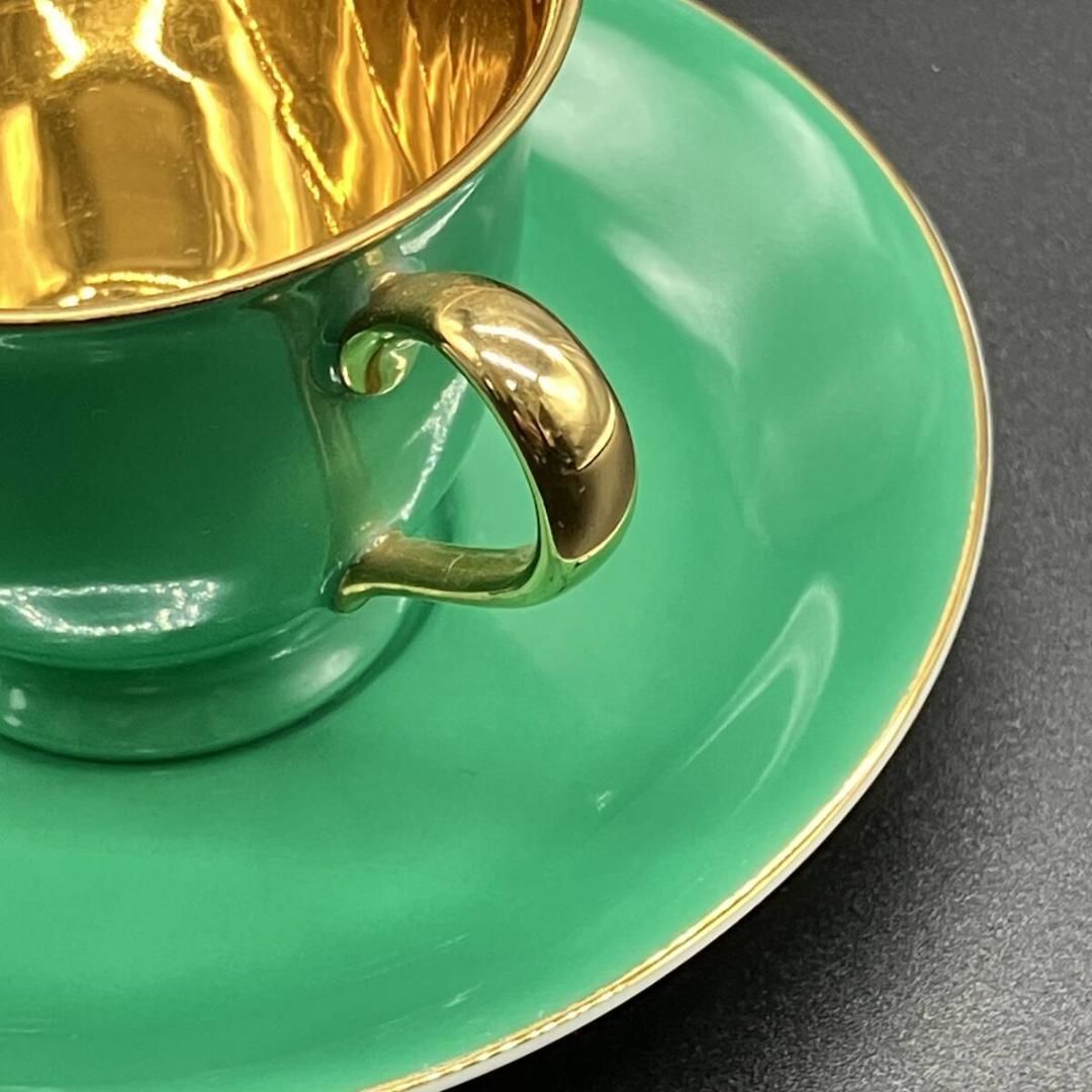 オールドノリタケ ゴールド キャビネッ カップ&ソーサー ハーレクイン