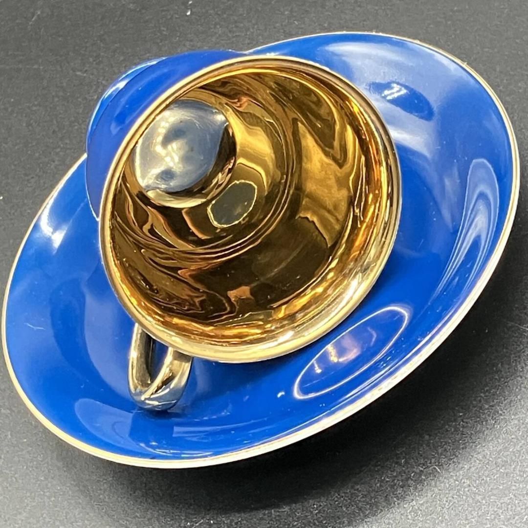 オールドノリタケ 金彩 ハーレクイン キャビネット セット ブルー