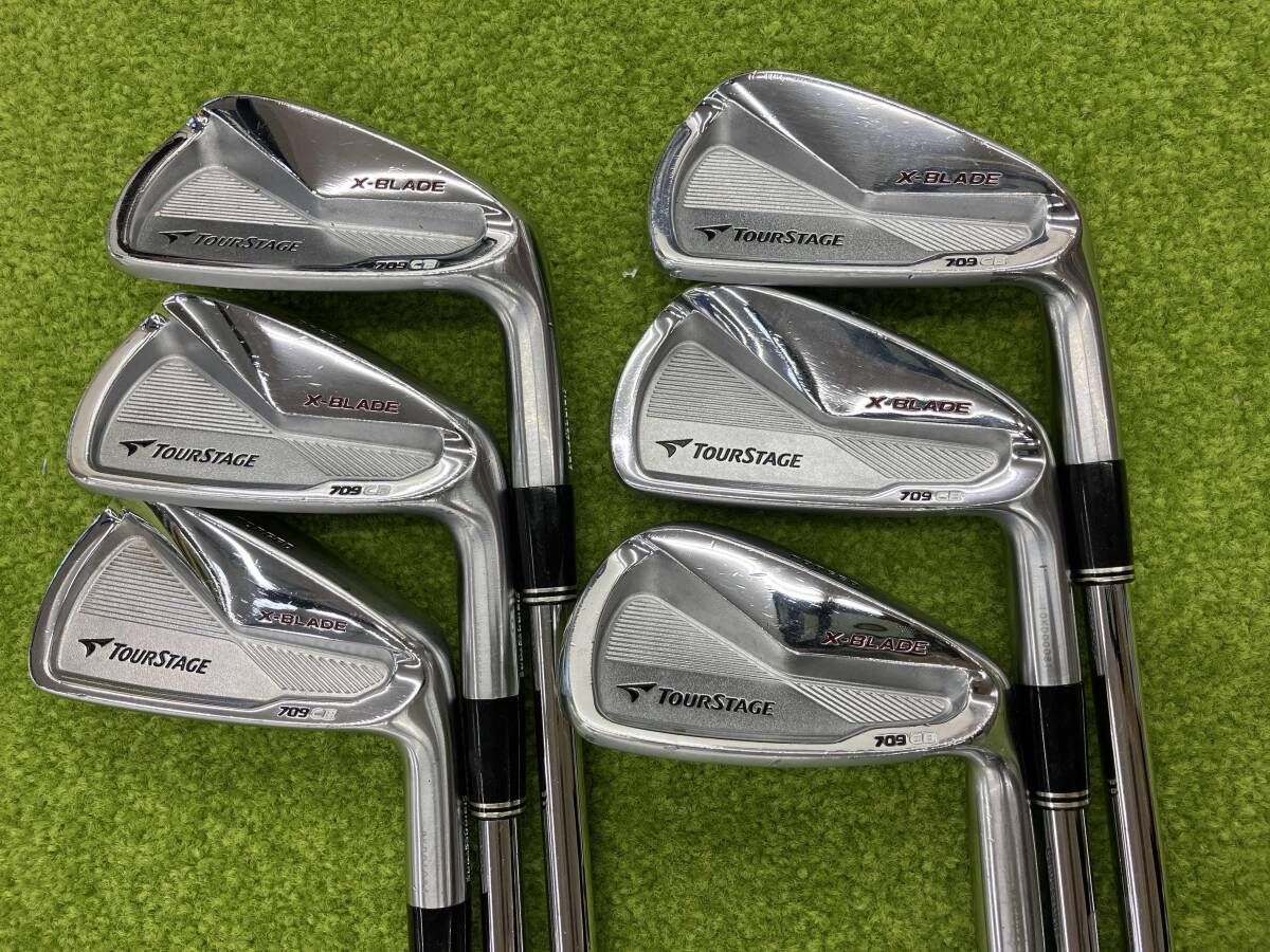 ブリヂストン X‐BLADE 709 CB アイアンセット TRUE TEMPER Dynamic G フレックスS 200 6本セット