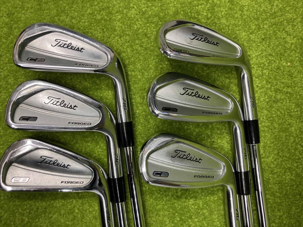 タイトリスト CB 716 シャフト Dynamic G フレックス S 200 5 9 P 6本セット アイアンセット ゴルフ クラブ