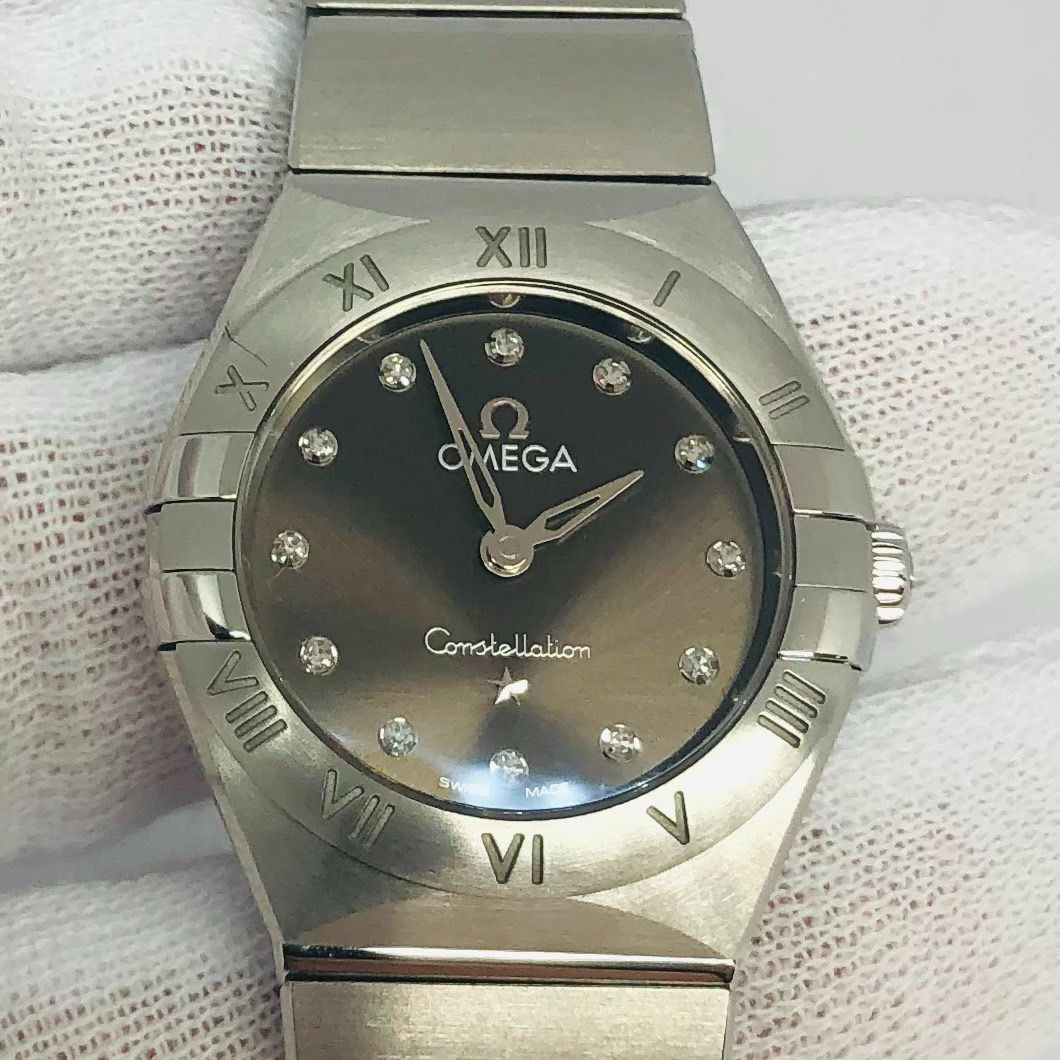 稼働 OMEGA オメガ コンステレーション SS ダイヤインデックス クオーツ 131.10.25.60.56.001