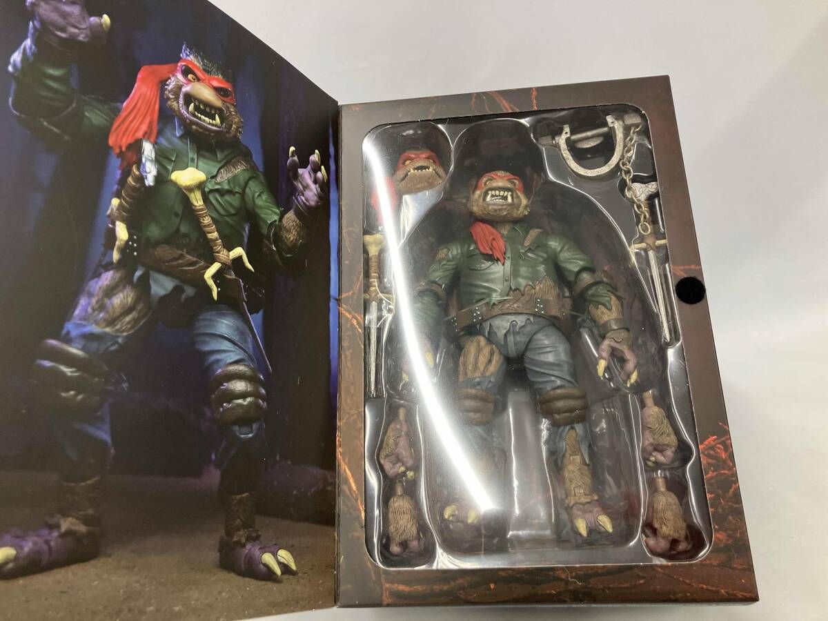 メルカリ市セール　NECA 旧実写タートルズ　ラファエロ1/4　コート付ver NECA ミュータントタートルズ Ultimate action figure ラファエロ