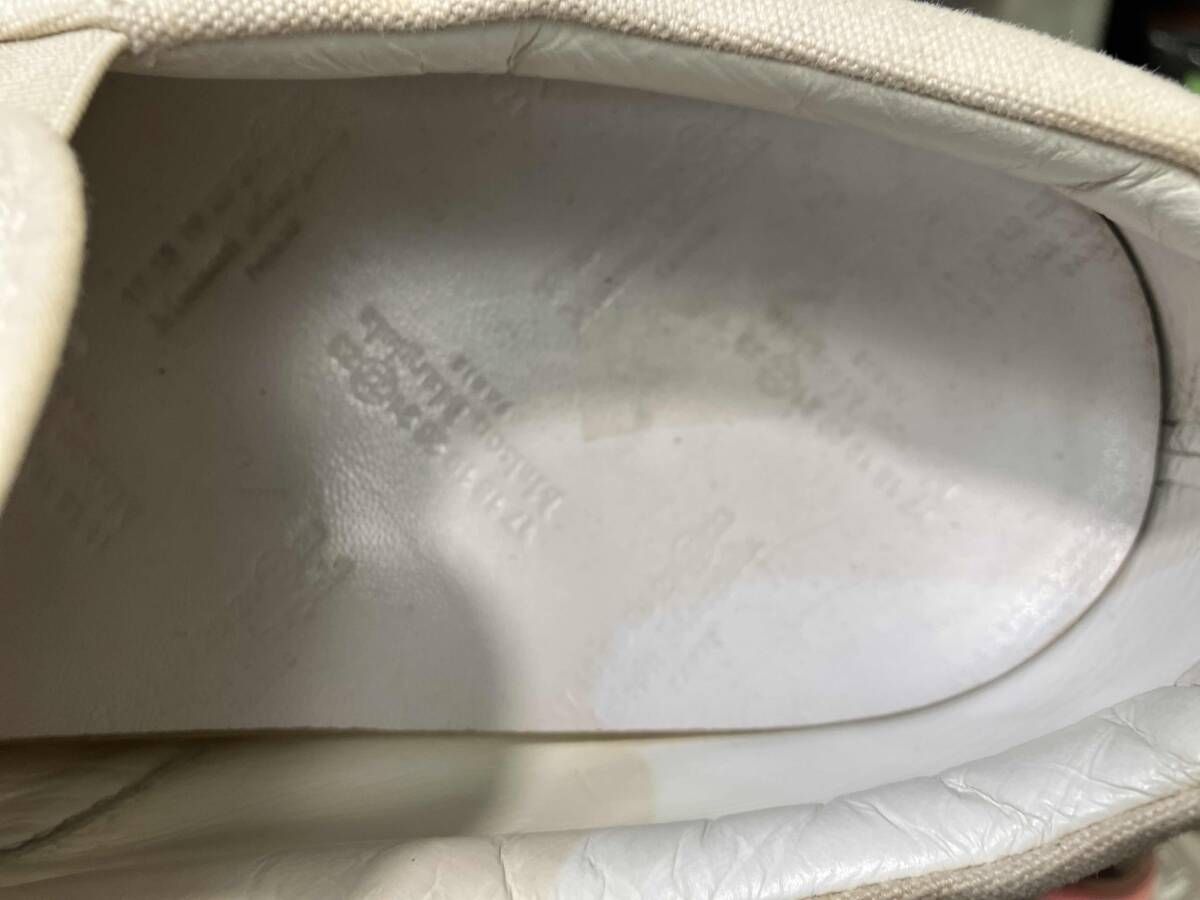  19 ss Maison Margiela 22 足袋スリッポン スニーカー サイズ40 ホワイト メゾンマルジェラ ローファー ブーツ 革靴