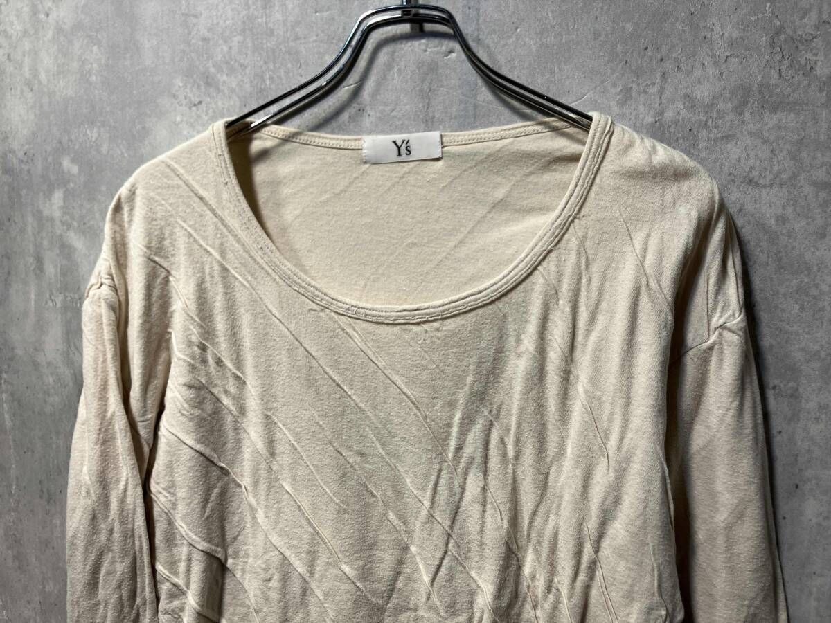 00s archive Y's for men シワ加工カットソー サイズ3 ワイズ