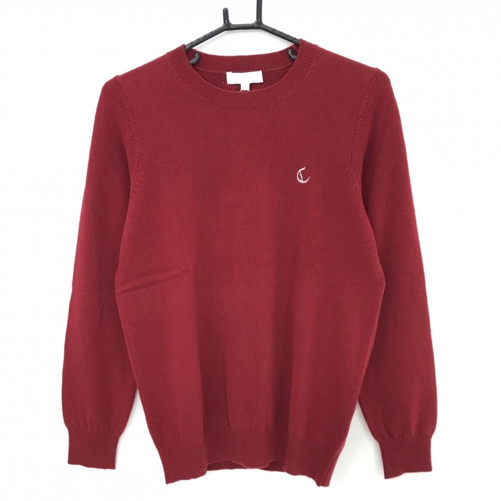 キャロウェイ セーター レッド カシミヤ100％ ニット メンズ M ゴルフウェア Callaway