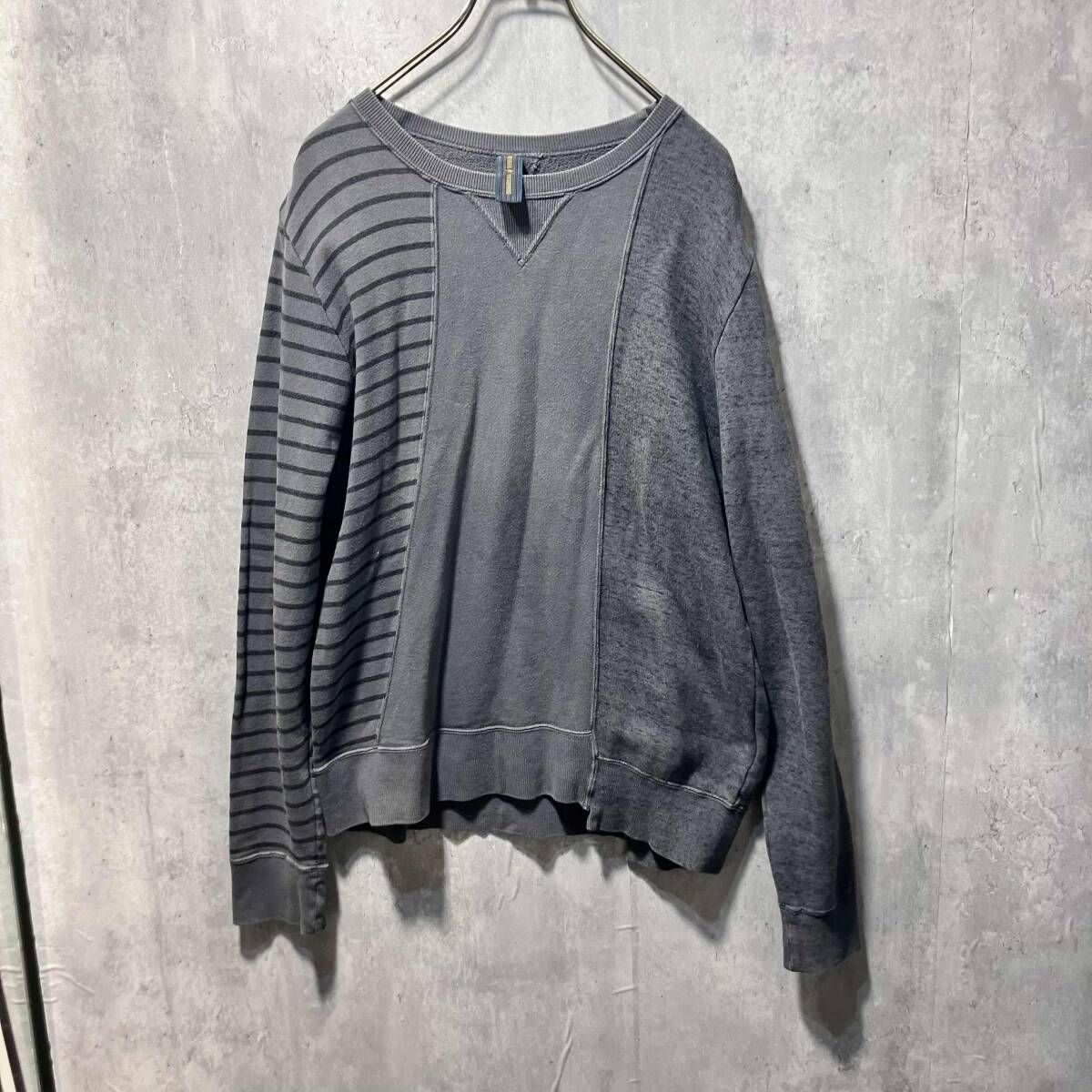 00 s MIHARA 再構築デザインスウェット サイズ44 ダークグレー ミハラヤスヒロ