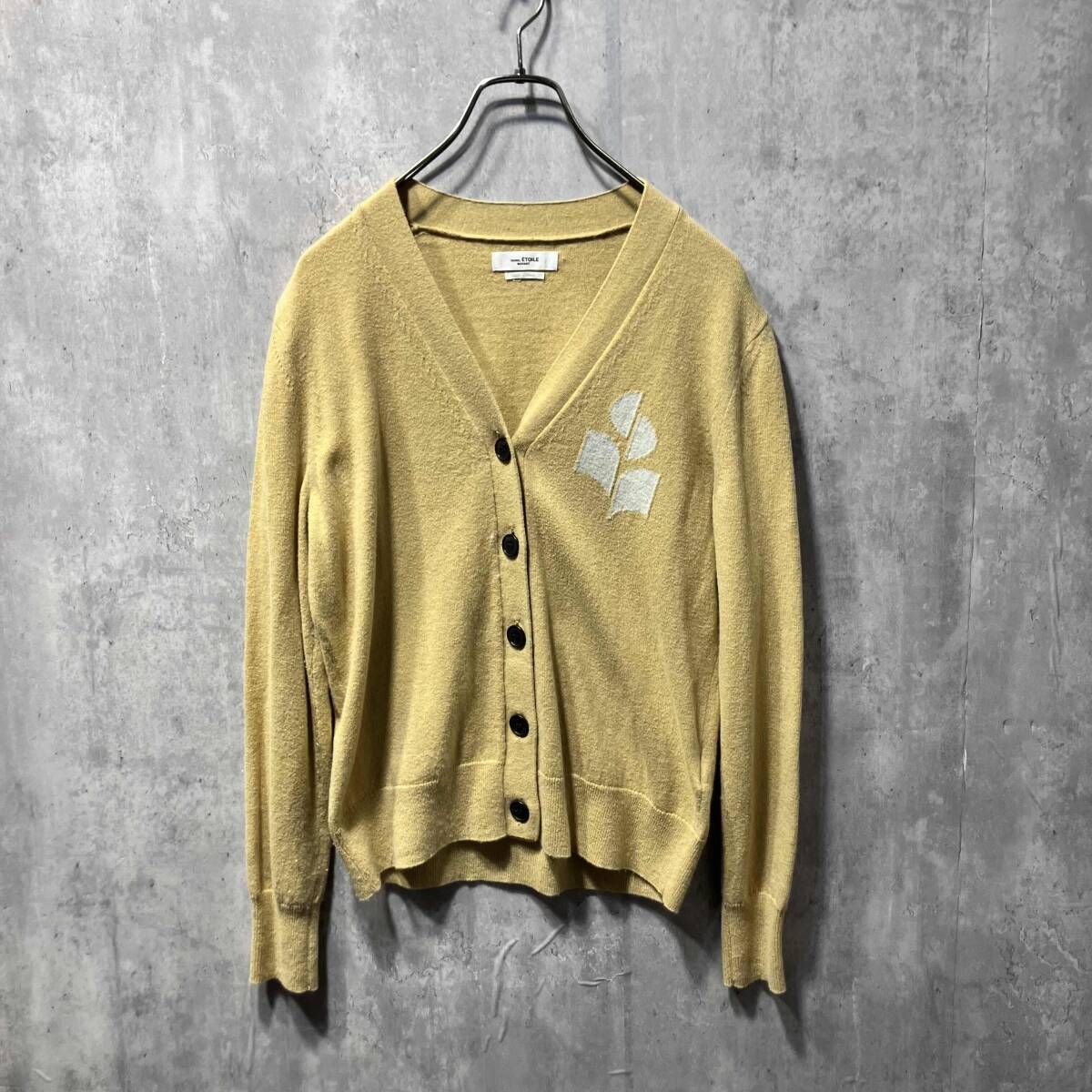 ISABEL MARANT ETOILE karinカーディガン サイズ34 イエロー イザベルマランエトワール