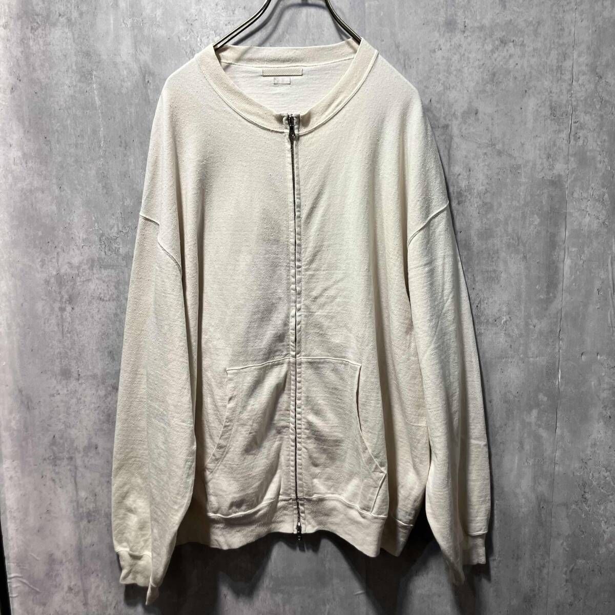 23 ss blurhms C|Silk Nep Crew-zip サイズ4 ホワイト系 ブラームス