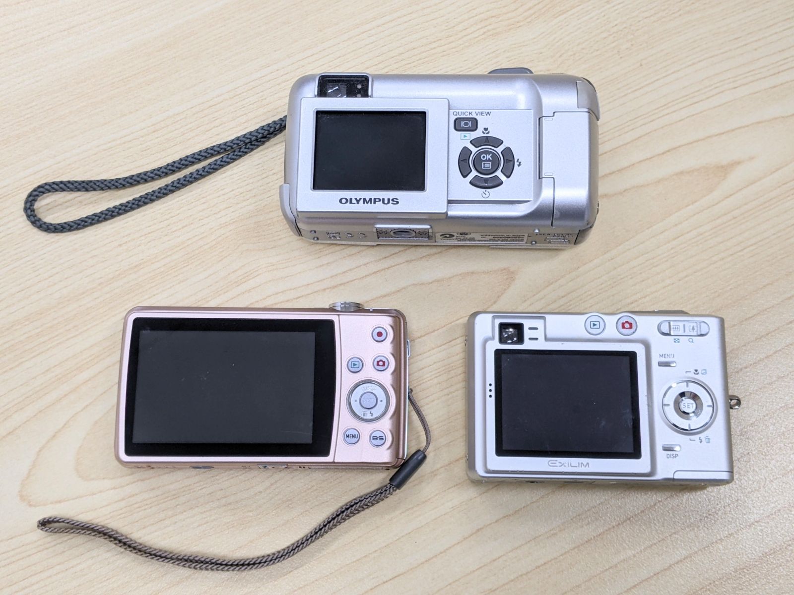 不動 動作未 CASIO カシオ OLYMPUS オリンパス デジタルカメラ デジカメ EXILIM CAMEDIA 3台まとめ C→I-0.5-1.7