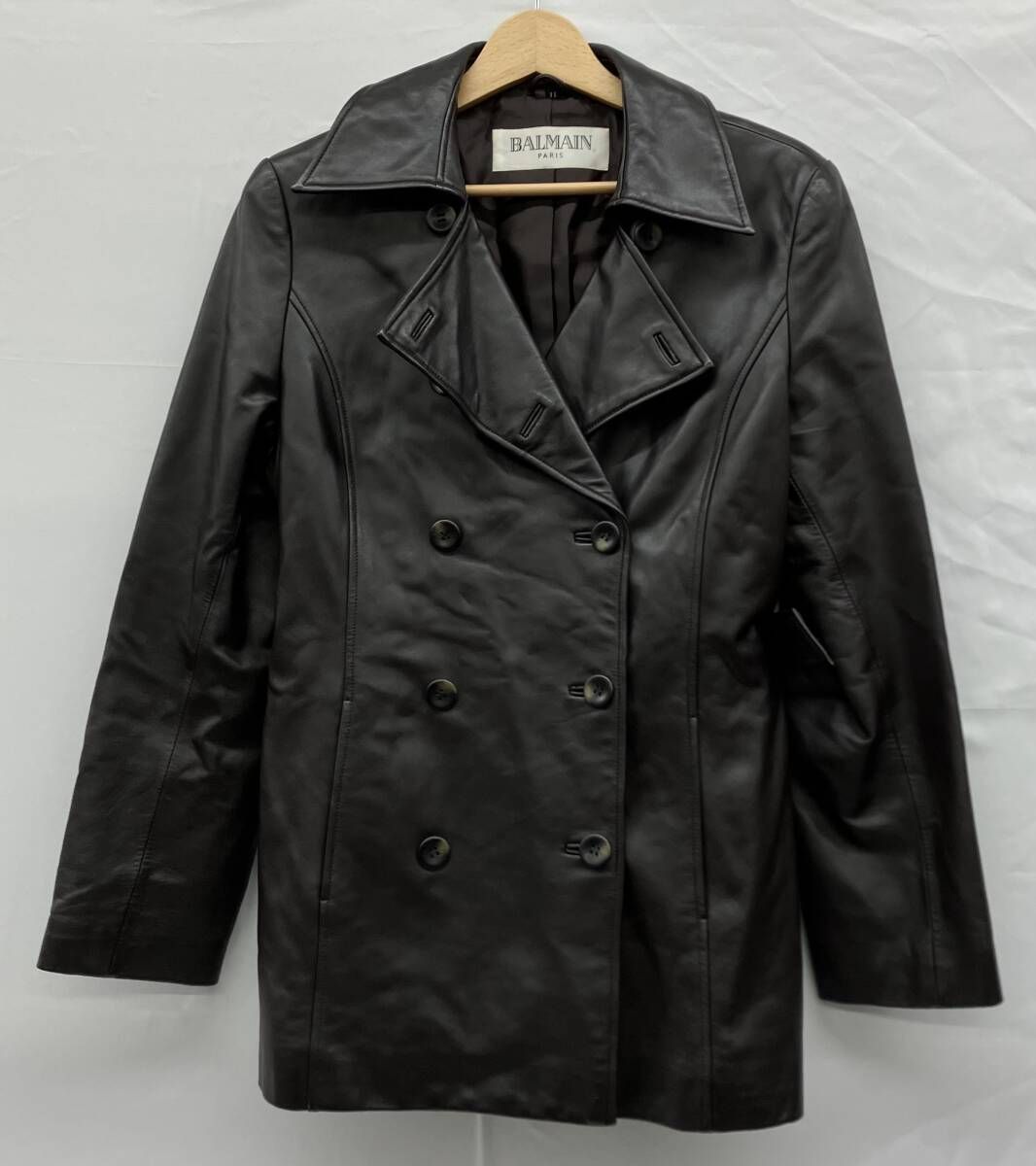 BALMAIN バルマン レザージャケット 羊 ラム ブラウン サイズ11 - メルカリ