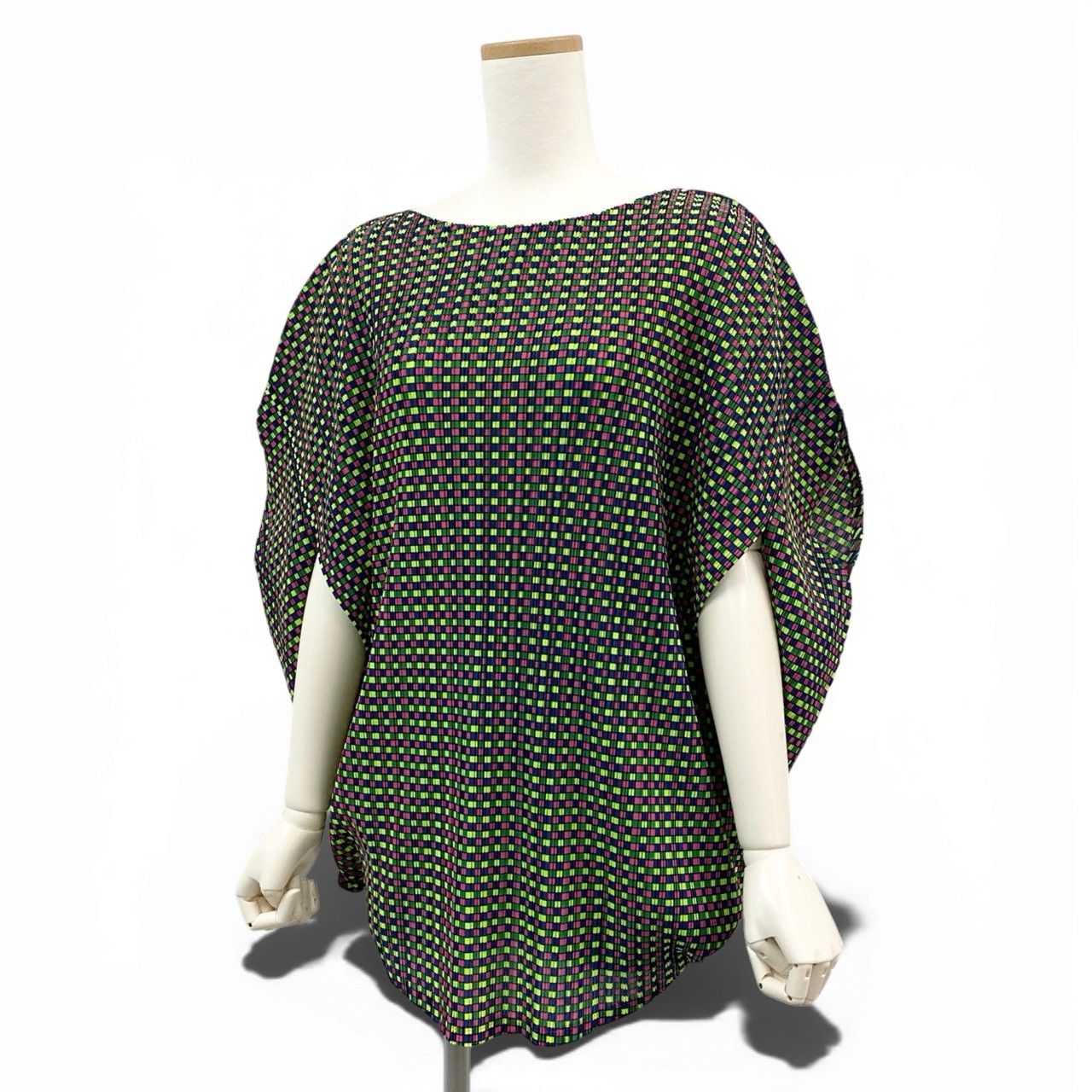 PLEATS PLEASE ISSEY MIYAKE 変形 チェック トップス 【公式通販】