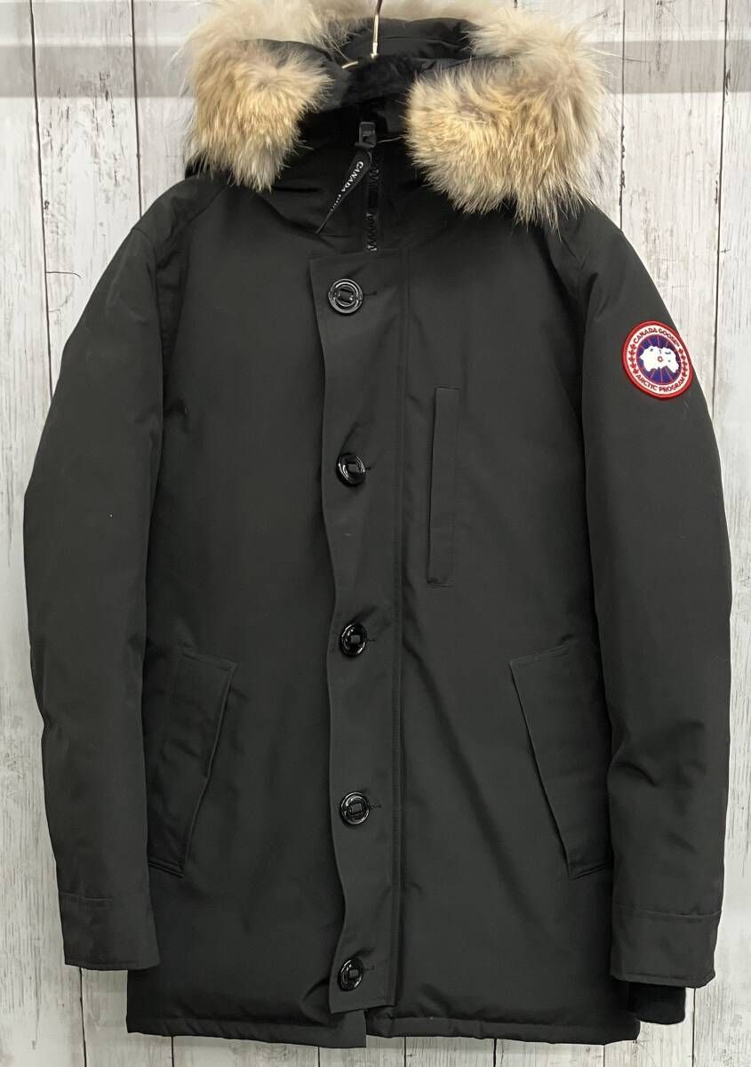 CANADA GOOSE ジャスパーパーカ カナダグース 3438 JM ダウンジャケット コヨーテファー ブラック size S