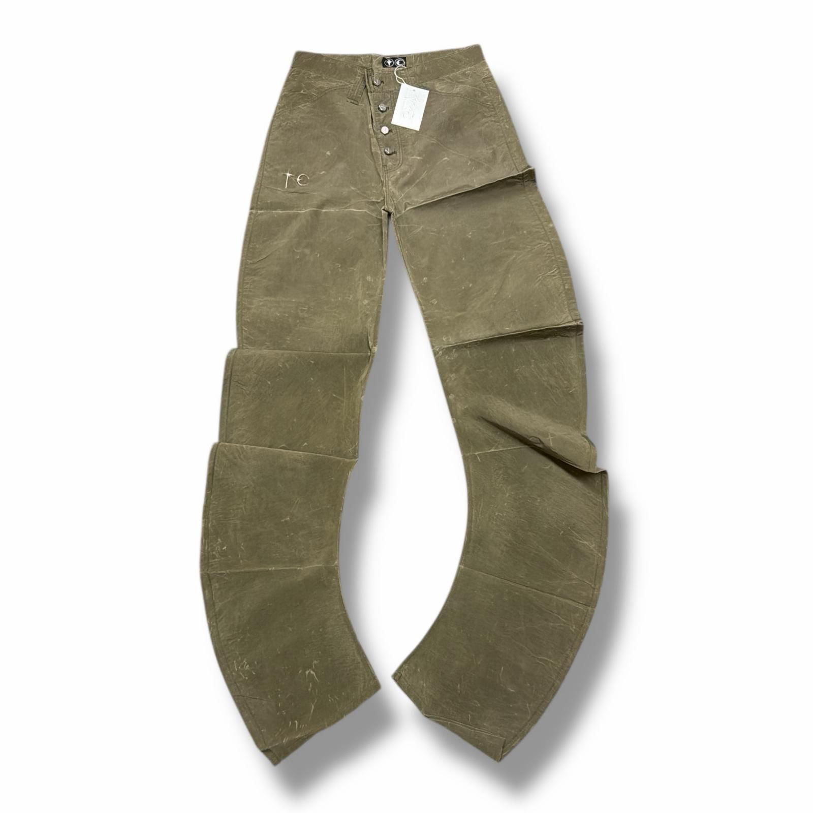 参考上代75900円 ♥ THUG CLUB Scarred Parkour Pants パーカーパンツ トラウザー サグクラブ カーキ 3 4847 M