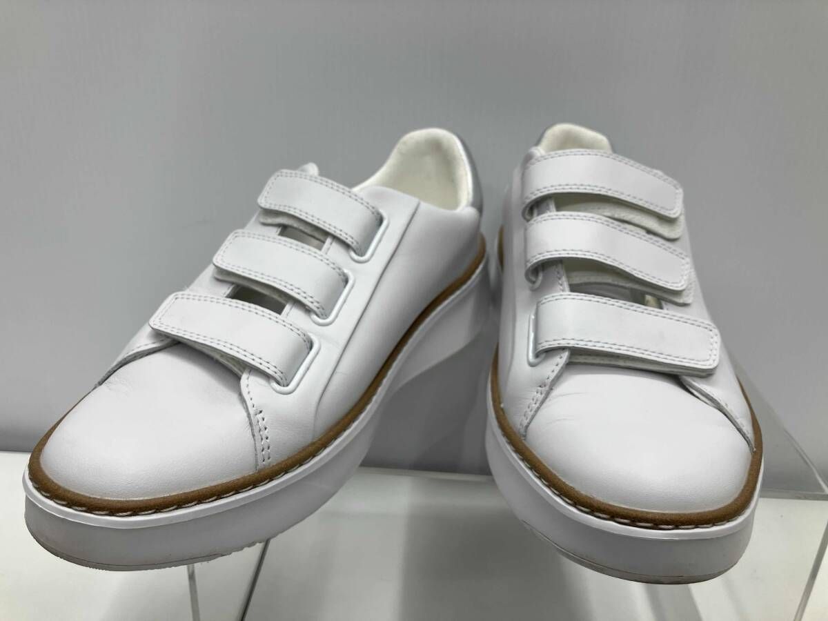 COLE HAAN コールハーン スニーカー ホワイト シルバー グランドプロ トップスピントリプルストラップ サイズ6 B