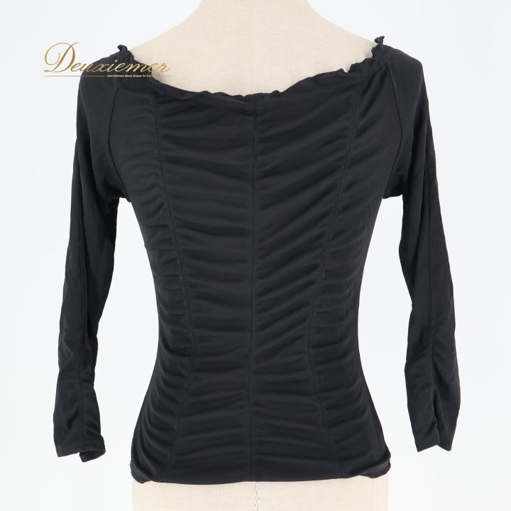 B1645【チャコット】M/黒/フリル/トップス☆社交ダンス B1645【チャコット】M/黒/フリル/トップス☆社交ダンス 2025年最新