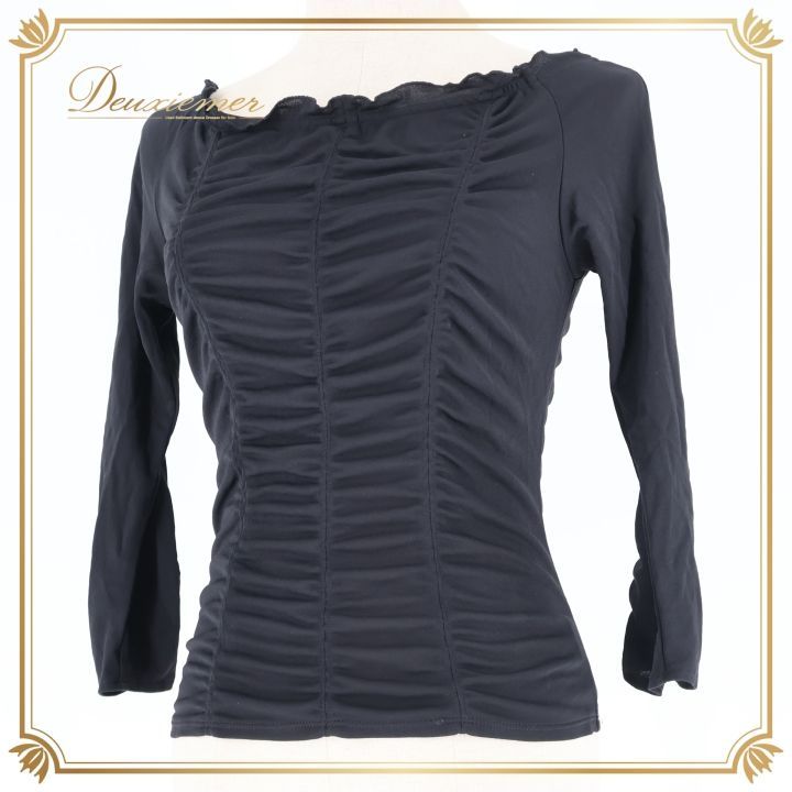 社交ダンス 衣装 トップス ブラウス ブラック系 チャコットロイヤル