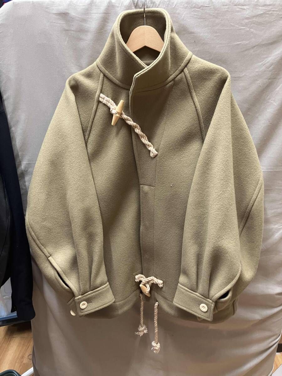 HYKE|ハイク|19 AW|DUFFLE JACKET|ダッフルジャケット|1|ウール|BEG|182-17163-022