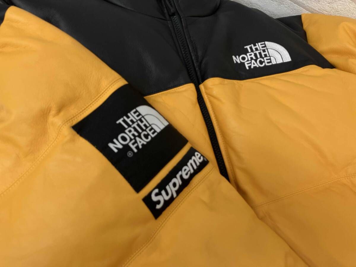 THE NORTH FACE × Supreme 17AW Leather Nuptse ザノースフェイス