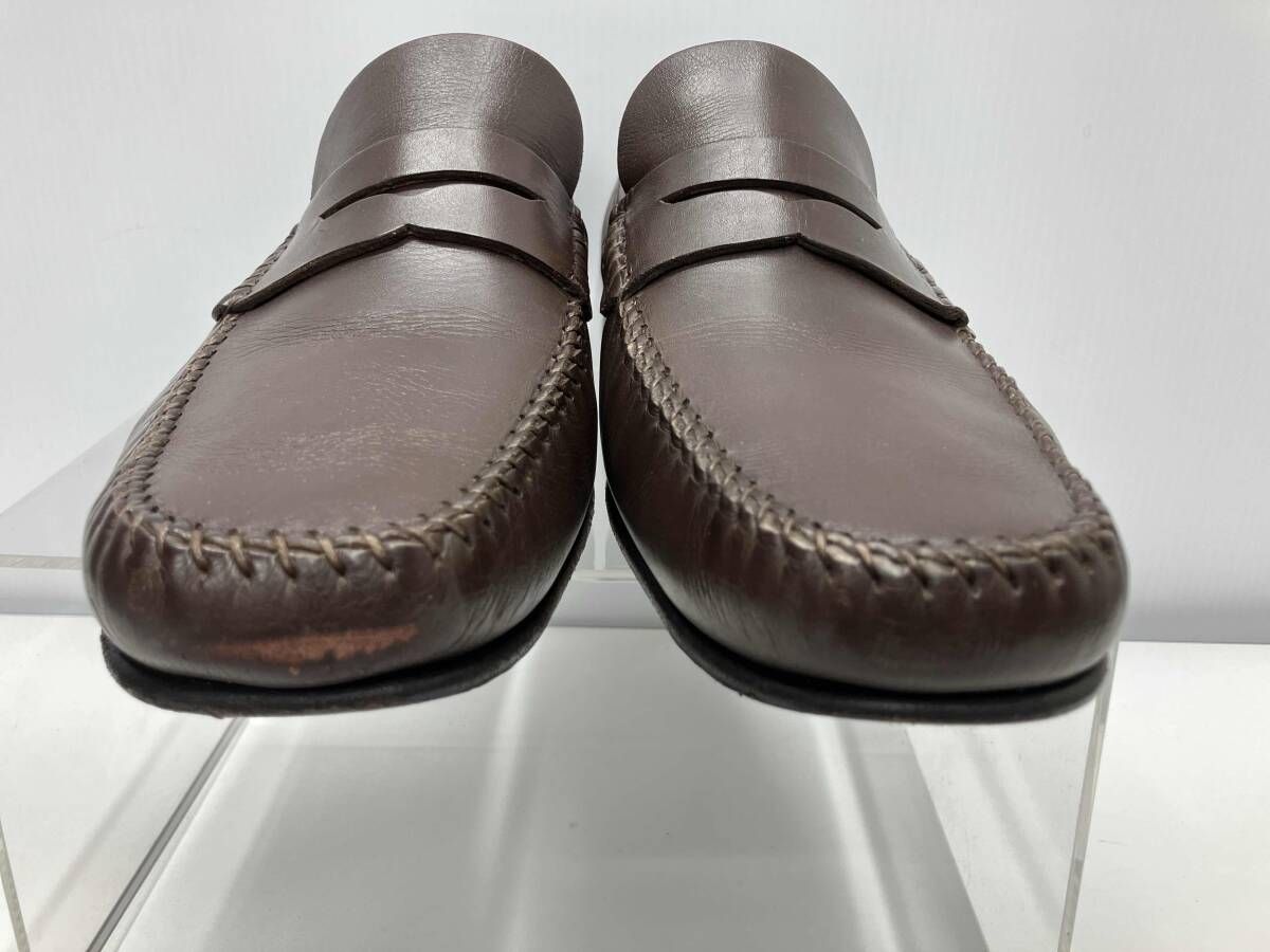 ZEGNA エルメネジルド ゼニア ドレスシューズ ローファー ブラウン サイズ EEE 9