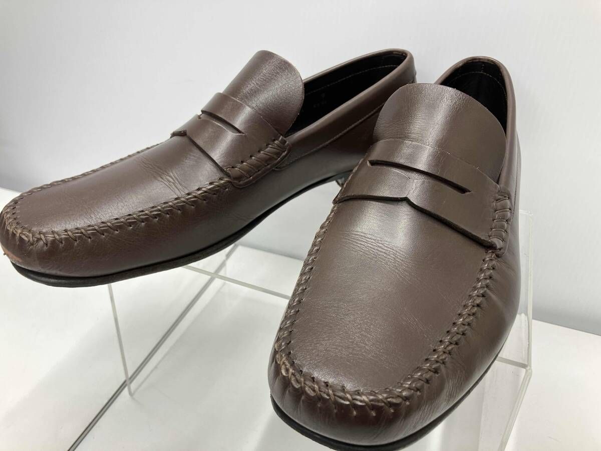 ZEGNA エルメネジルド ゼニア ドレスシューズ ローファー ブラウン サイズ EEE 9