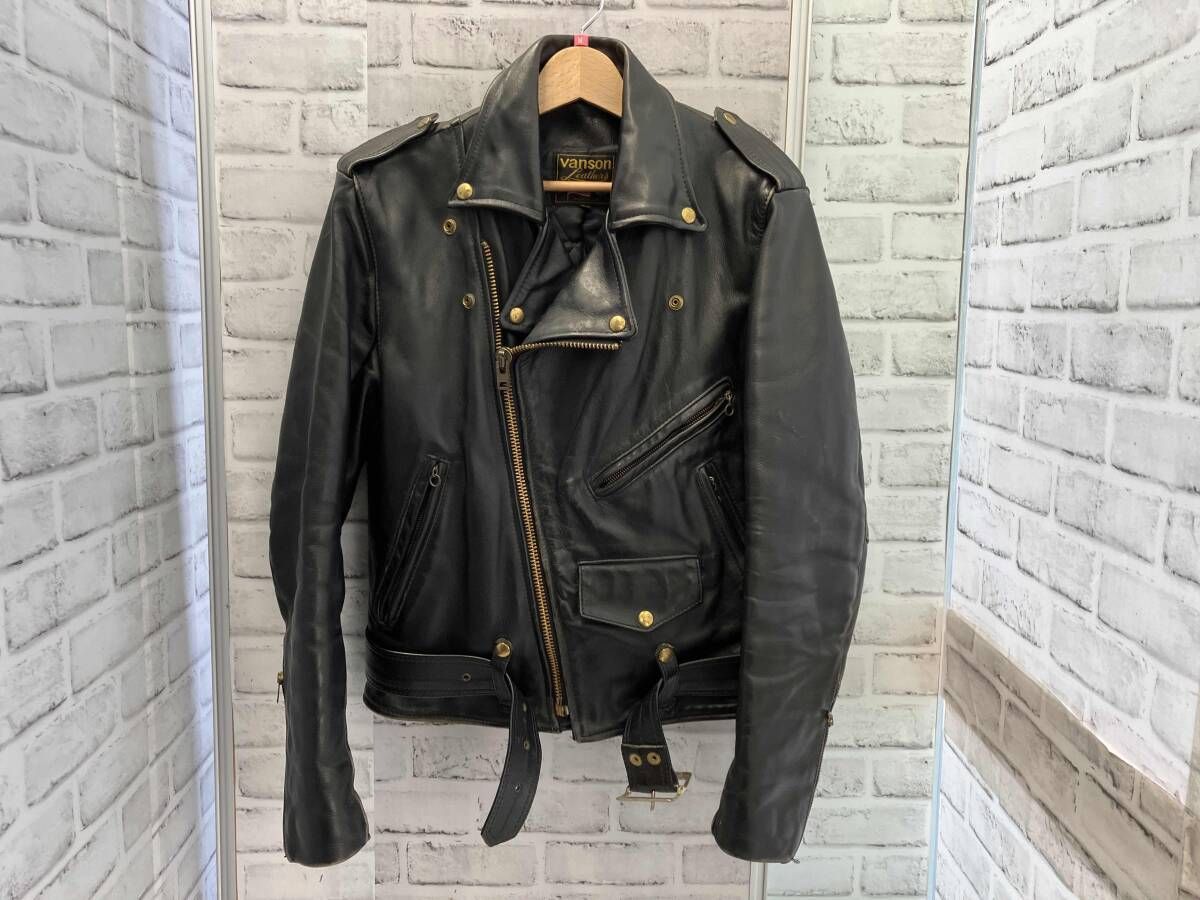 VANSON/ダブルライダース/C2/サイズ38/ブラック/レザージャケット