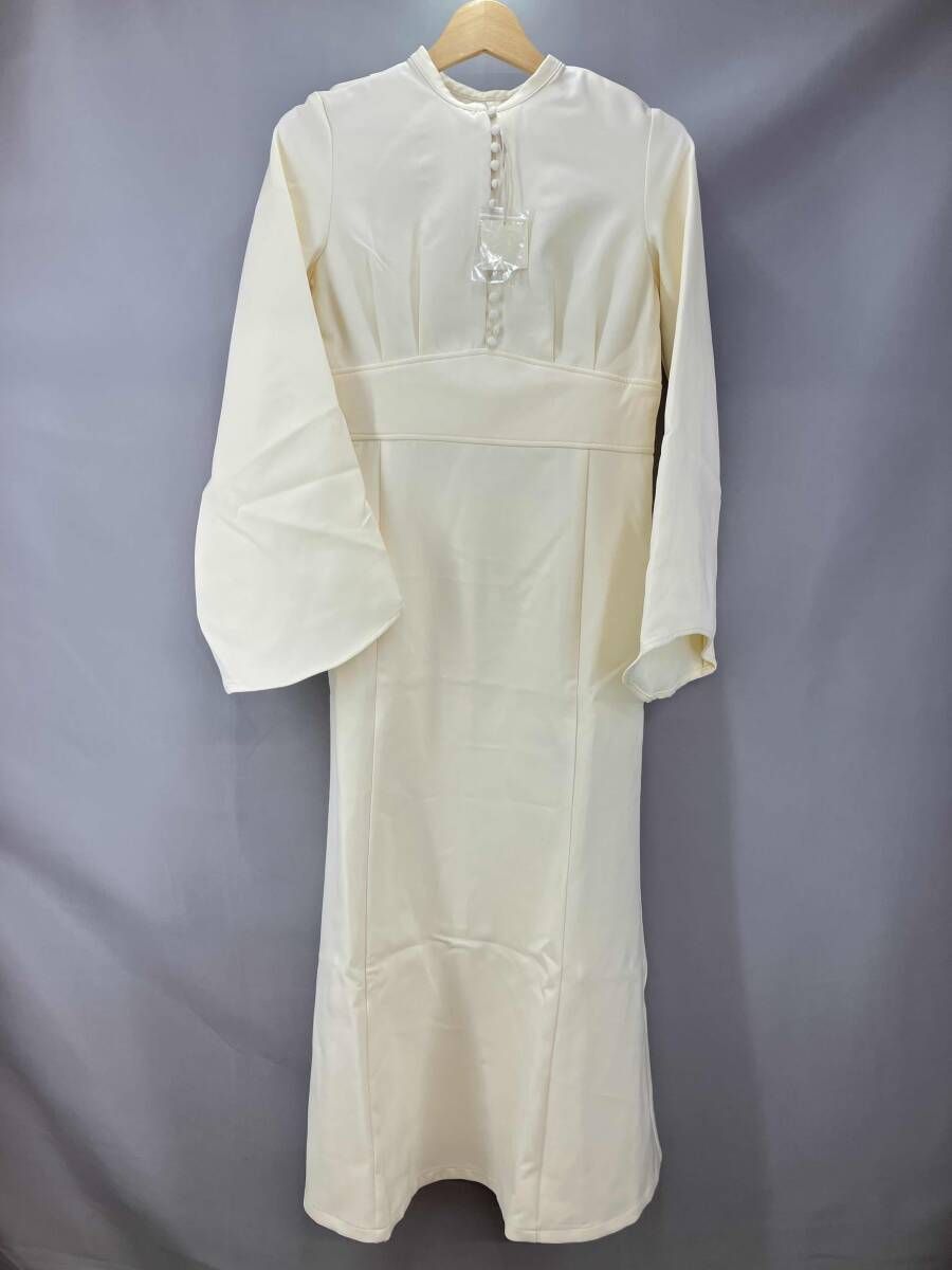 タグ付き L OR ロル 長袖ワンピース ワンピース 211-15 サイズM オフホワイト 通年