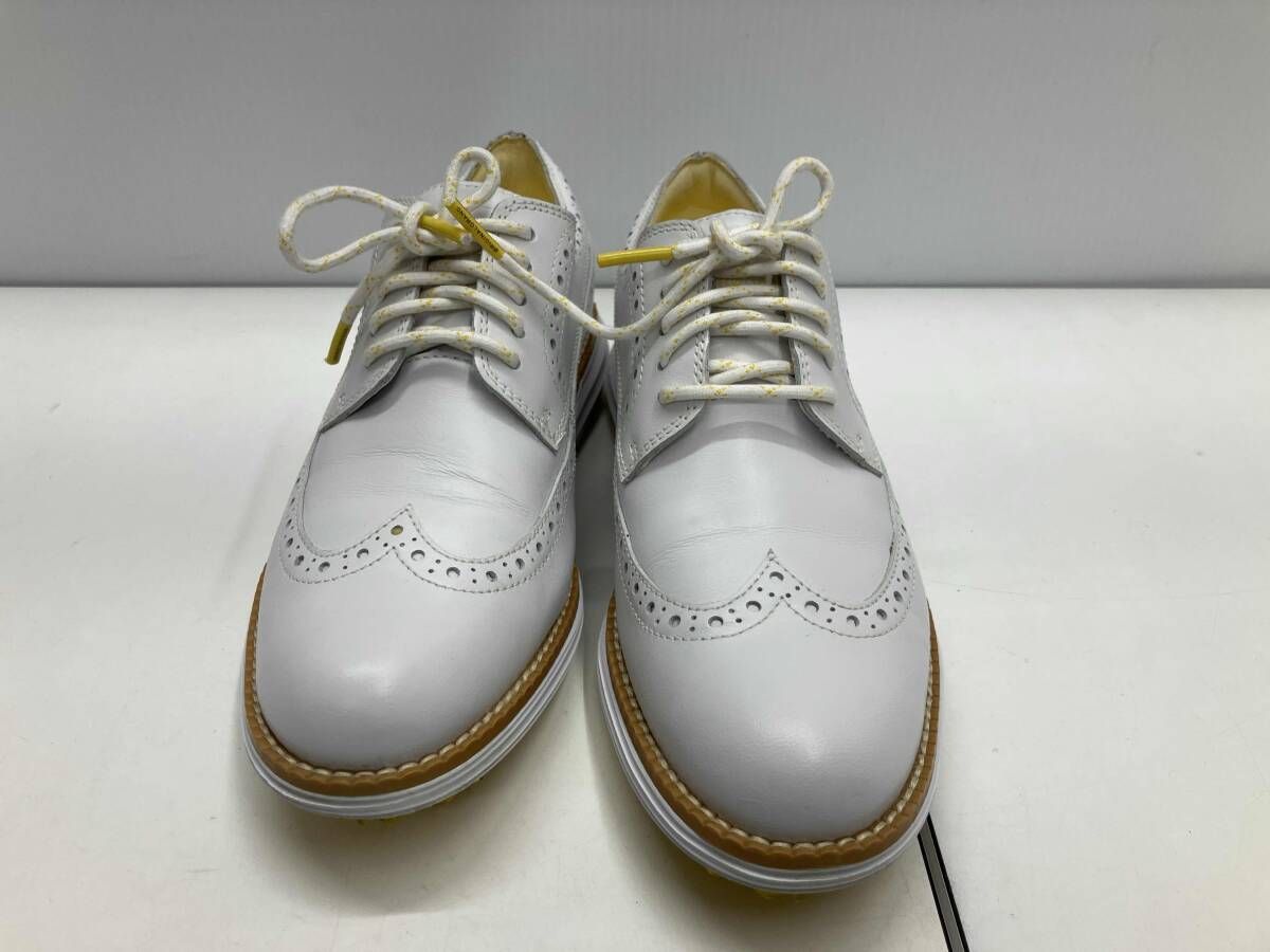 COLE HAAN コールハーン ゴルフシューズ GRAND レザーシューズ ウィングチップ W 23091 サイズ6 1|2 B ホワイト