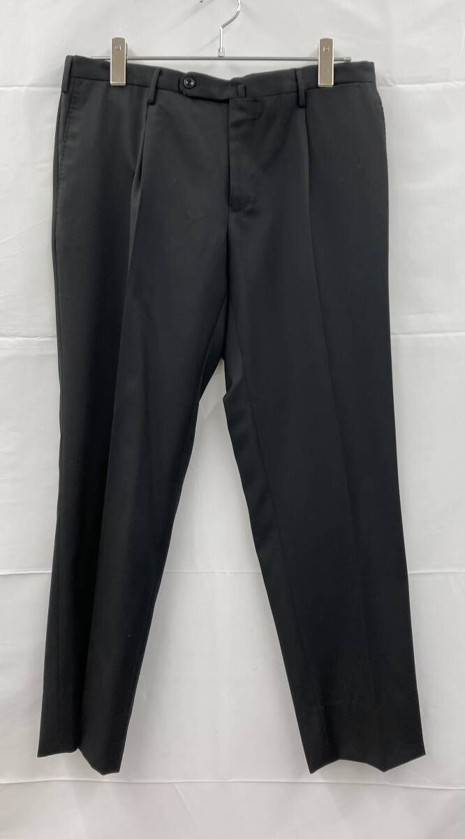INCOTEX インコテックス スラックスパンツ ウール サイズ52 ブラック 通年