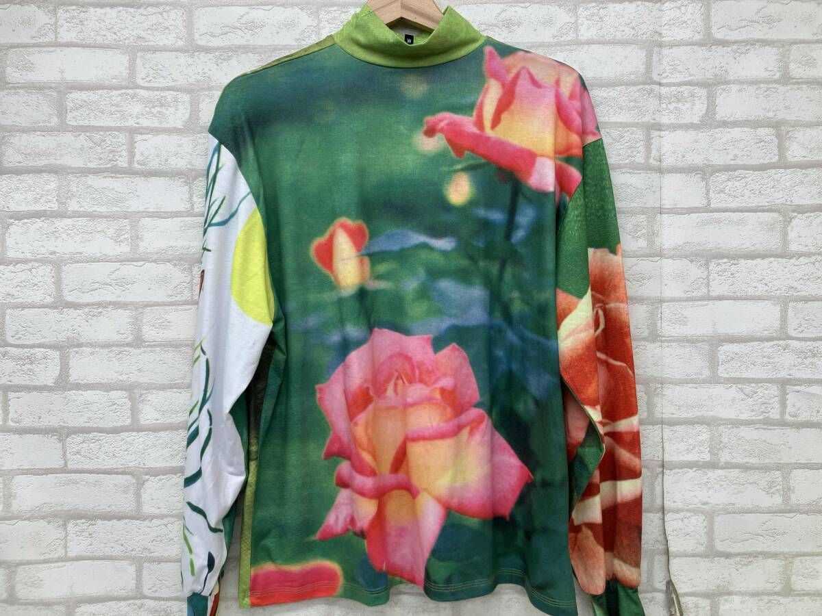 Chopova Lowena チョポヴァ ロウェナ ハイネックカットソー 長袖Tシャツ グリーン系 カラフル 犬 レディース M