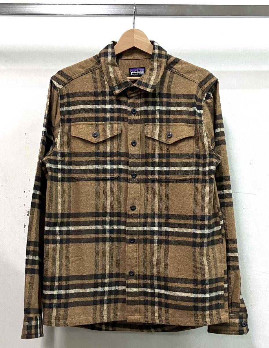 Patagonia パタゴニア ネルシャツ 長袖シャツ サイズS 25 AW コットン ブラウン フィヨルド フランネル アウトドア