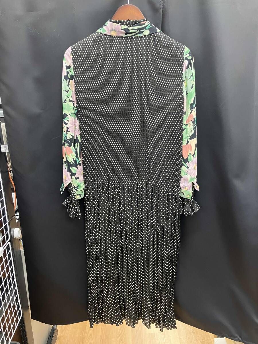 JUNYA |ジュンヤワタナベ|花柄Xドット柄|長袖ワンピース|2019