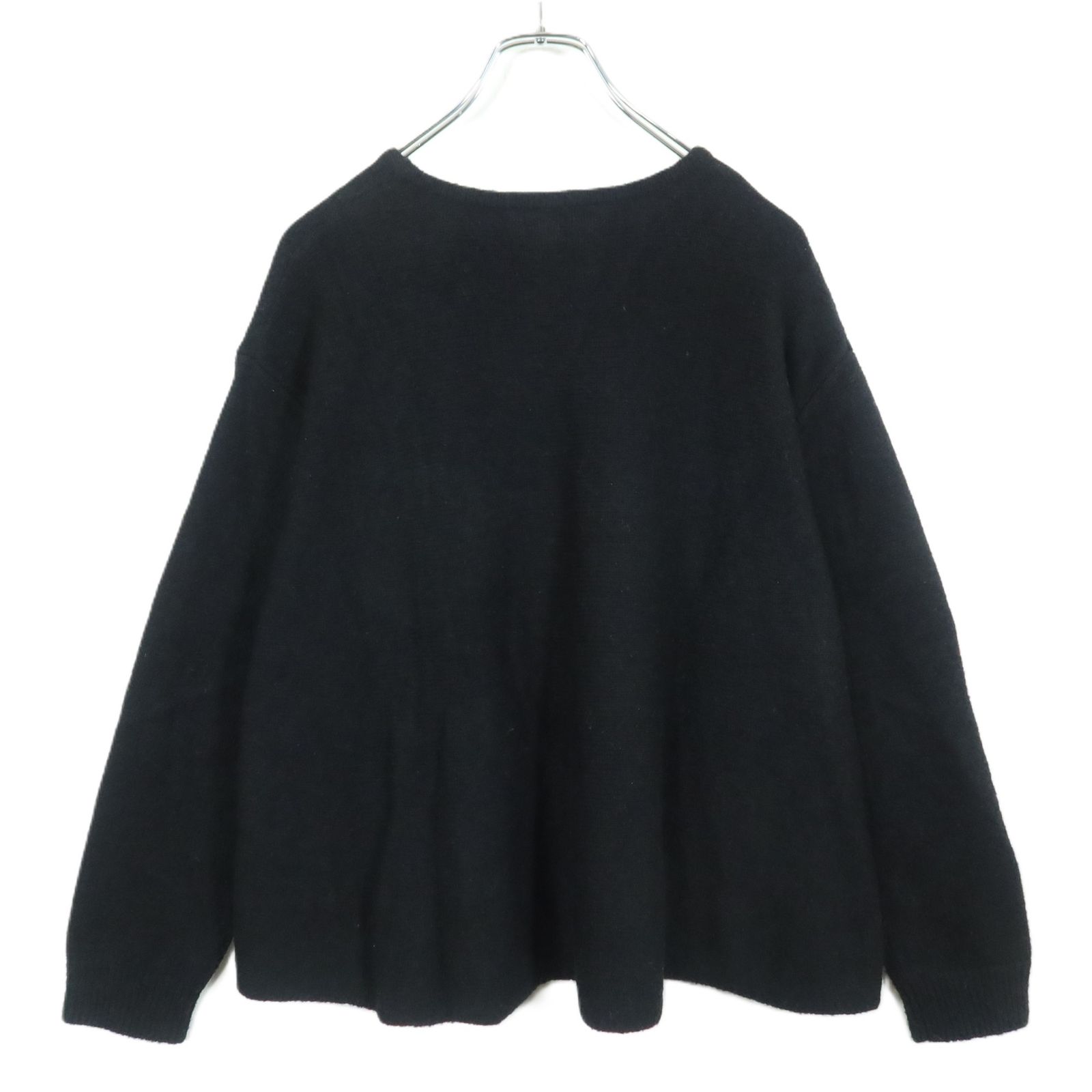 ビアズリー　ブラック 長袖ニット Fサイズ ビアズリー☆長袖ニット セーター サイズF ブラック系 無地 z16984