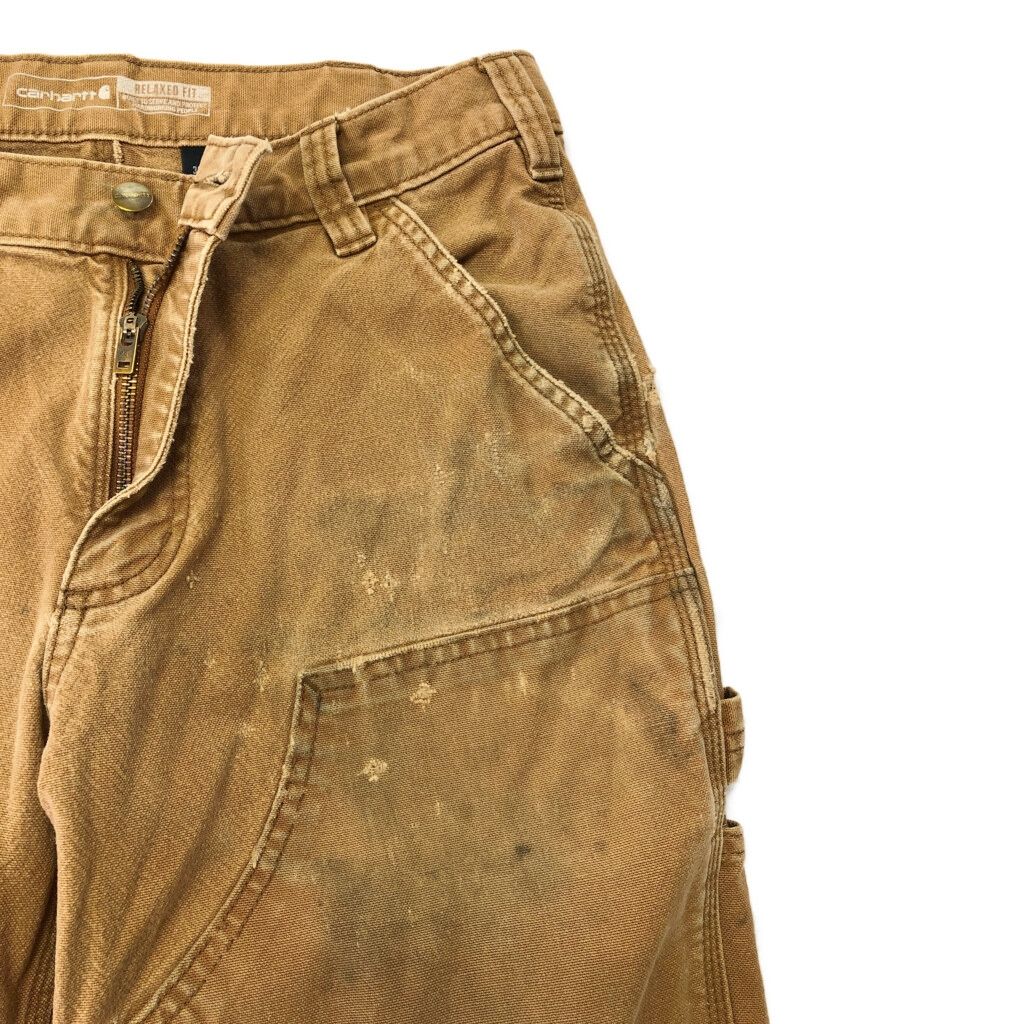  Carhartt カーハート ダック ダブルニー ペインターパンツ ブラウン メンズ W 32 L 古着 X 0072 その他 メンズ