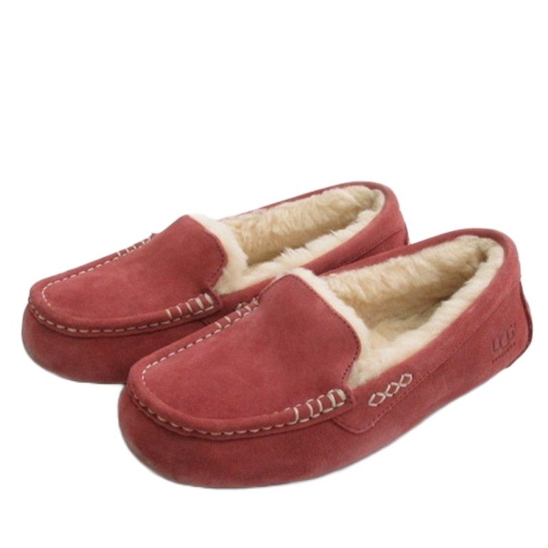 アグ オーストラリア UGG australia モカシン シューズ レッド系 24cm