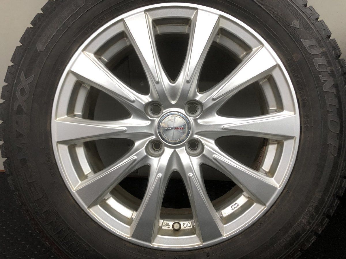 DUNLOP WINTER MAXX WM 02 195|65 R 16 スタッドレス Weds JOKER 16インチ 40 21年製 バリ溝 ライズ ロッキー等 STL 049