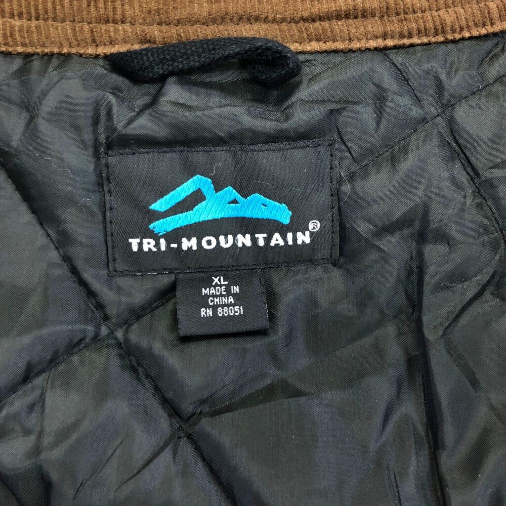 Tri-Mountain ダック ワーク ジャケット ブラック アメリカ古着 TRI-MOUNTAIN ダックワークジャケット ブラック(メンズ XL)中古 古着