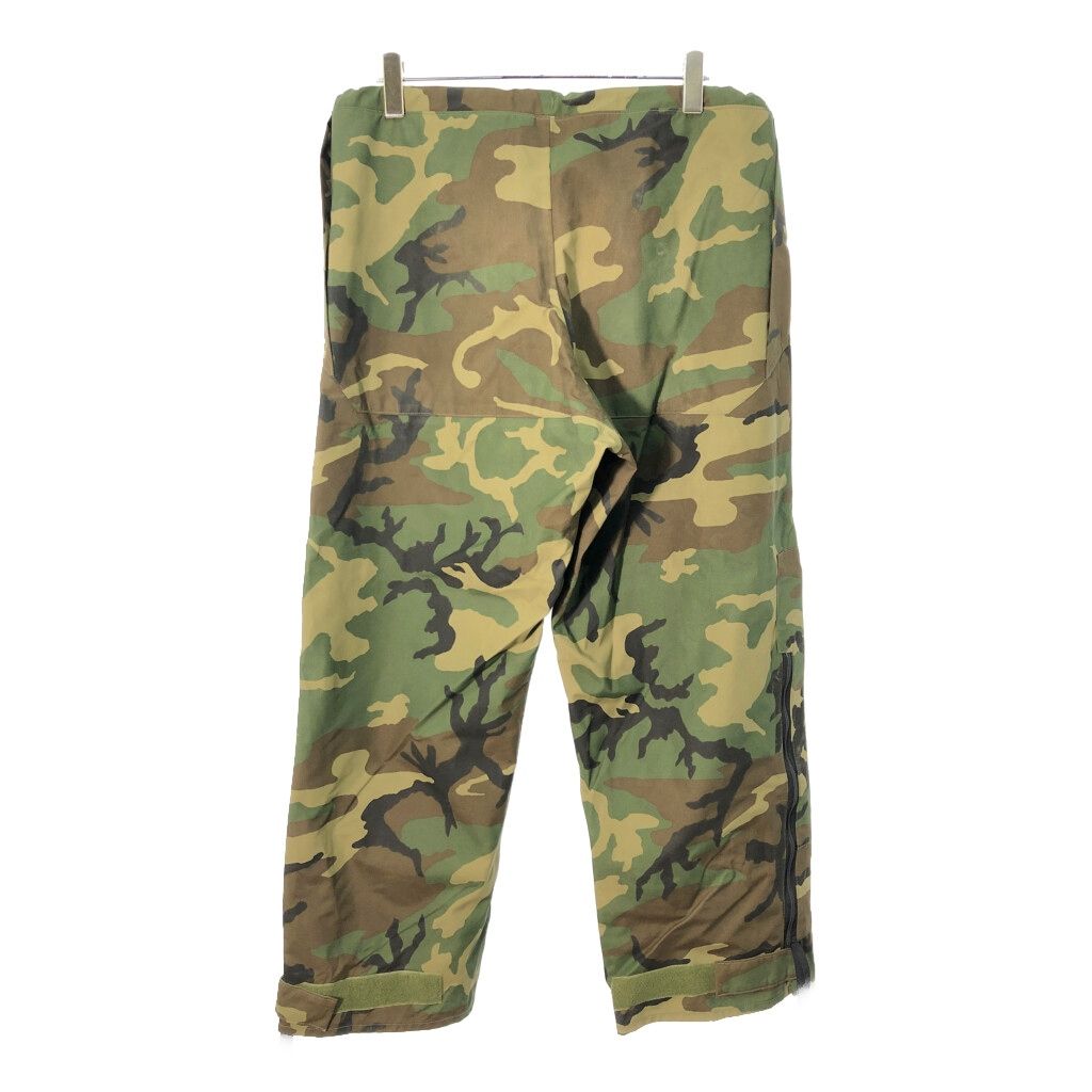 90年代 米軍実物 U.S.ARMY ECWCS GEN 1 GORE-TEX パンツ ミリタリー ウッドランドカモ メンズ LARGE REGULAR 古着 X 0725