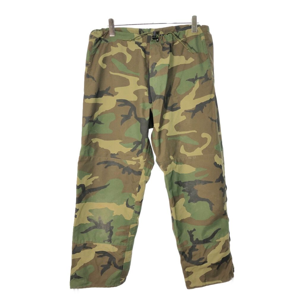 90年代 米軍実物 U.S.ARMY ECWCS GEN 1 GORE-TEX パンツ ミリタリー ウッドランドカモ メンズ LARGE REGULAR 古着 X 0725