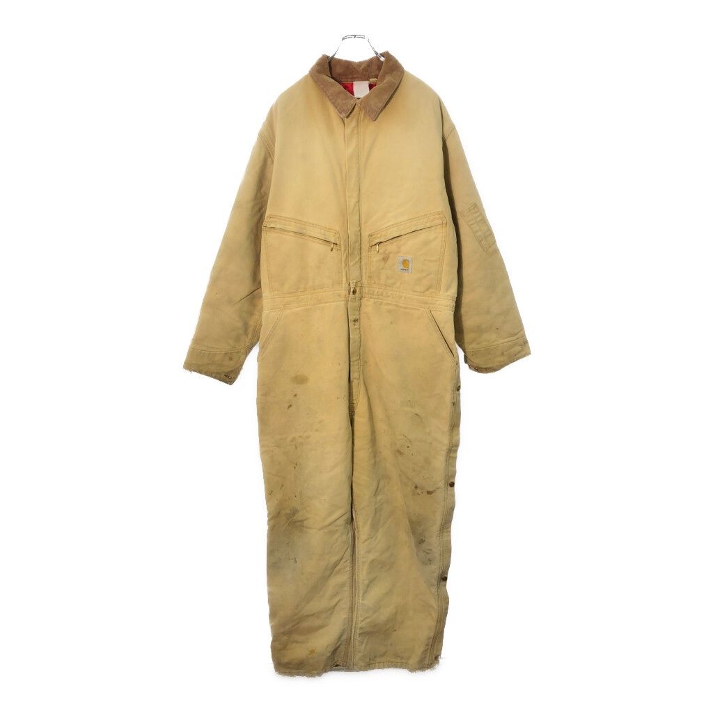 Carhartt カーハート ダック オールインワン ベージュ メンズ L相当 古着 X 1230