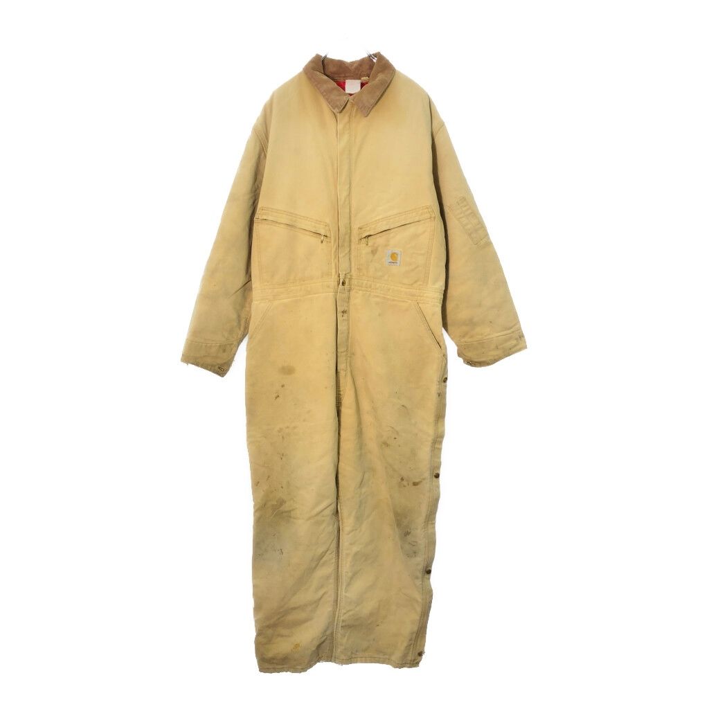 Carhartt カーハート ダック オールインワン ベージュ メンズ L相当 古着 X 1230