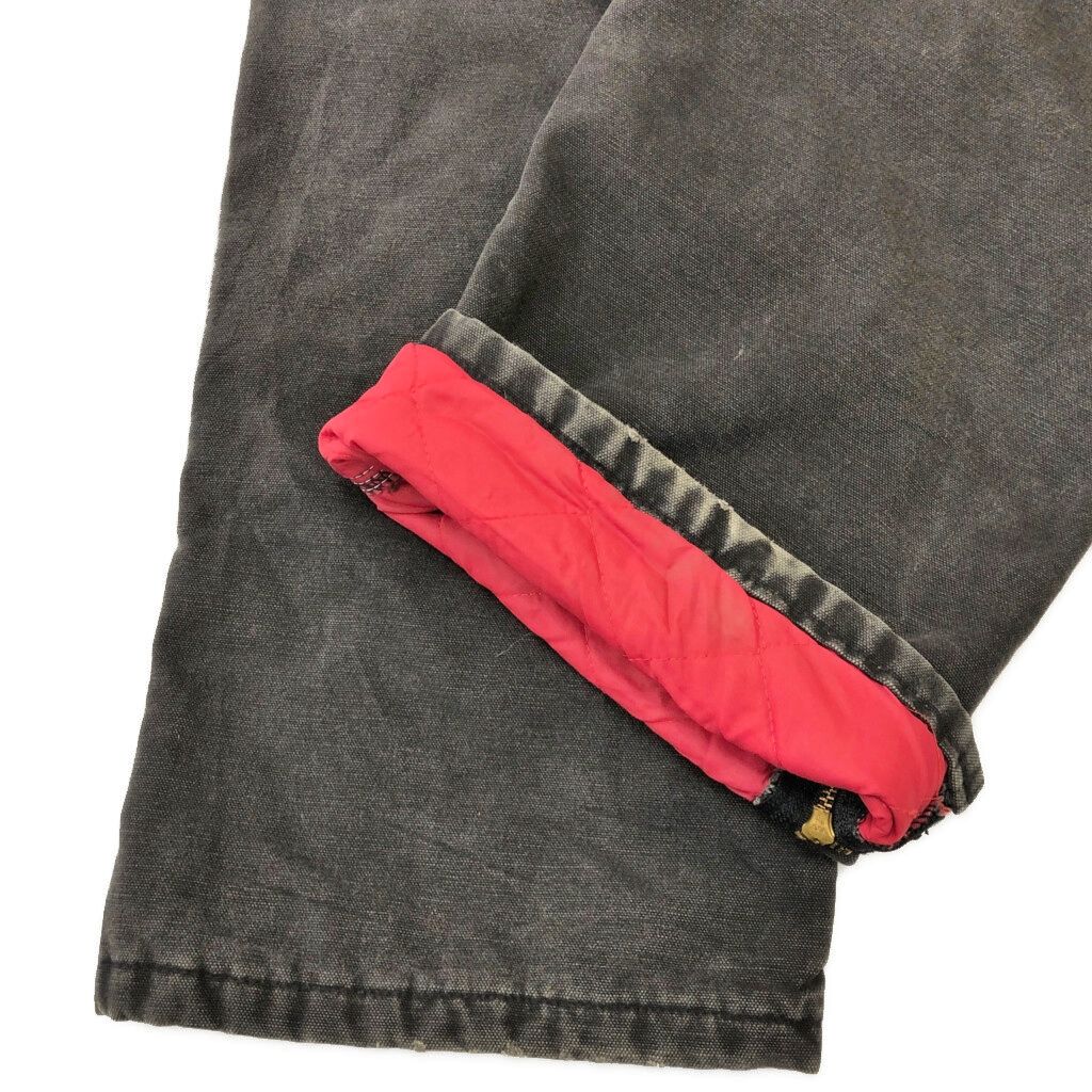  Carhartt カーハート ダック ダブルニー ビブオーバーオール ブラック メンズ W 32 L 28相当 古着 X 1233 その他 メンズ