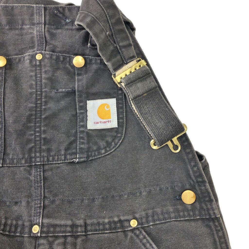 Carhartt カーハート ダック ダブルニー ビブオーバーオール ブラック