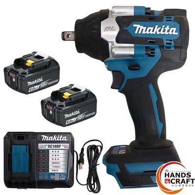 ♥ makita マキタ インパクトレンチ バッテリー BL 1860 B ×2 充電器付 ハンズクラフ