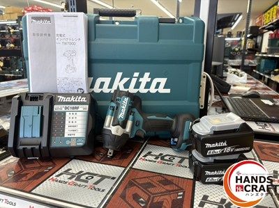 ♥ makita マキタ インパクトレンチ バッテリー BL 1860 B 2 充電器付 ハンズクラフ