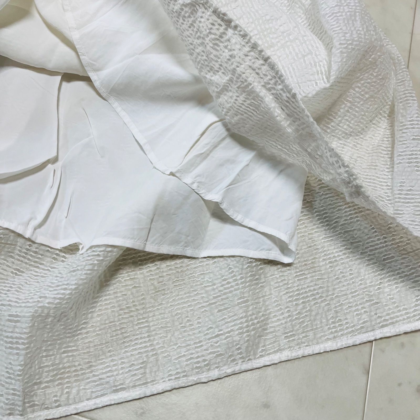 FOXEY フレアスカート 38 ホワイト FOXEY フレアスカート 38 ホワイト FOXEY ホワイト 0 1 フォクシー