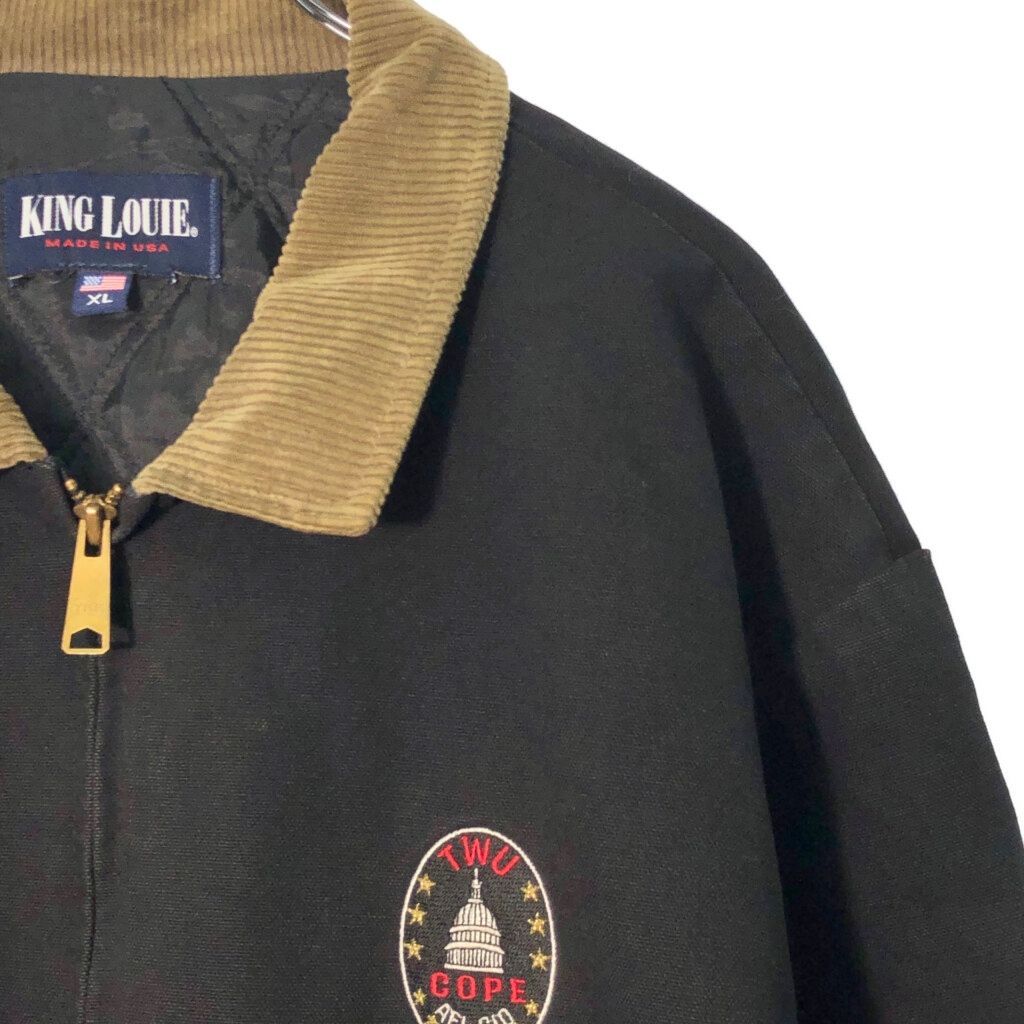 KING LOUIE USA製 ダックジャケット ブラック XL 刺繍 KING LOUIE USA製 ダックジャケット ブラック XL 刺繍 - メルカリ