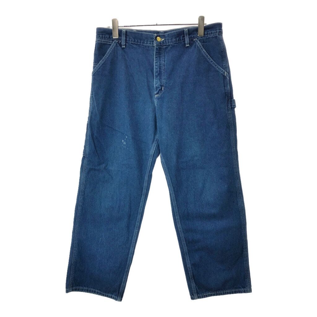 90年代 Carhartt カーハート デニム ペインターパンツ ブルー メンズ W 38 L 30 古着 X 1679