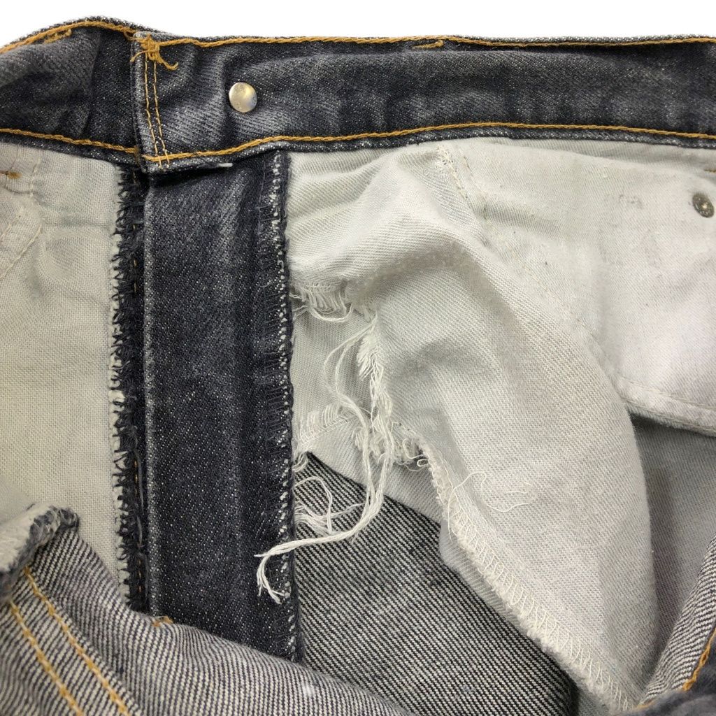  00年代 ベルギー製 Levi s リーバイス 631 02 デニムパンツ ユーロ オレンジタブ 先染め ブラック メンズ W 33 L 36 古着 X 1680 その他 メンズ